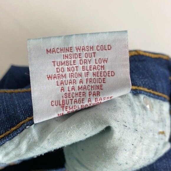 Uka Jeans Womens Straight Leg Jeans Size 3 Dark Rinse Denim - Picture 7 of 10